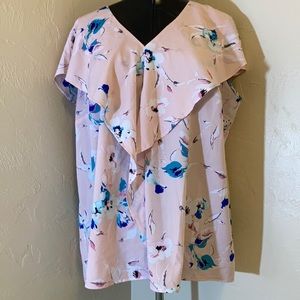 Lane Bryant Women’s blouse size 16. Pink and blue